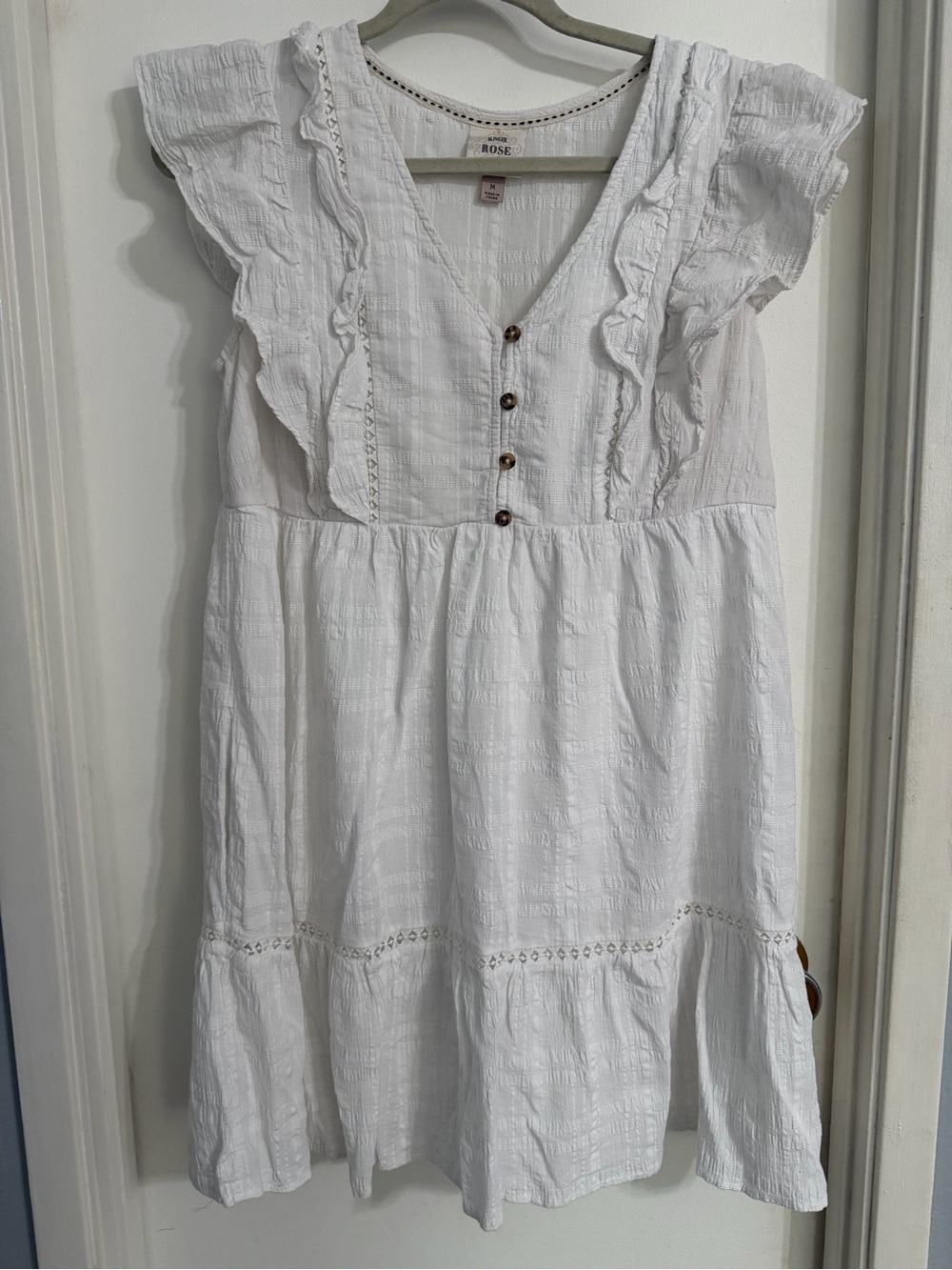 Knox Rose White Cotton Dress